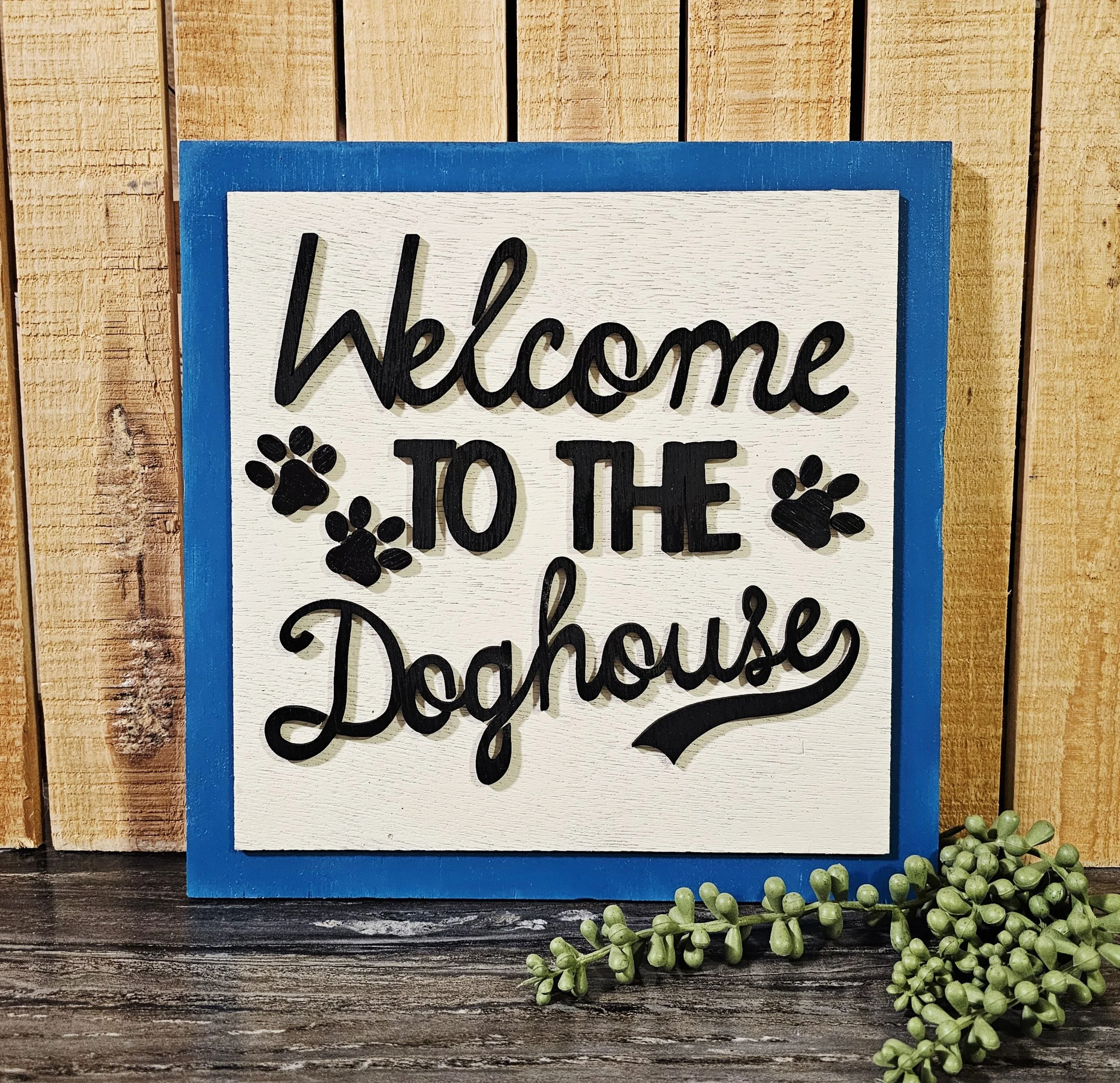 Welcome to the Doghouse Ladder Tile
