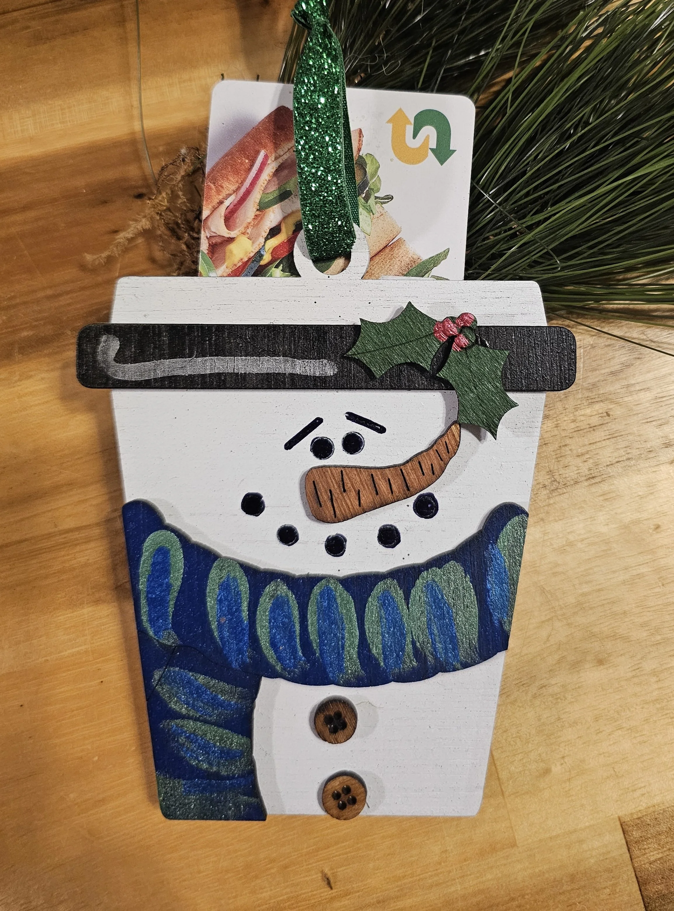 Snowman Gift Card Holder