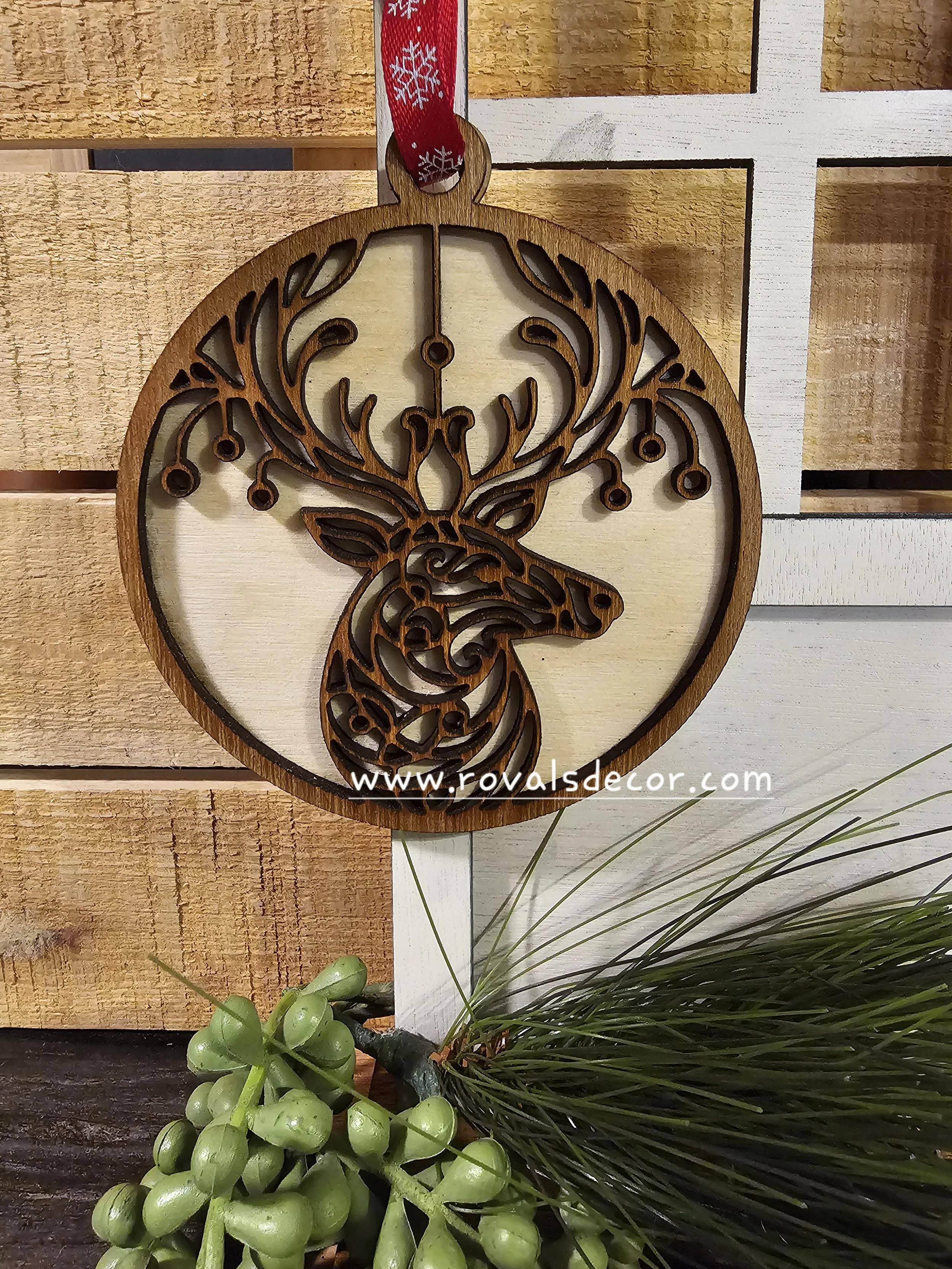 Old World Deer Ornament