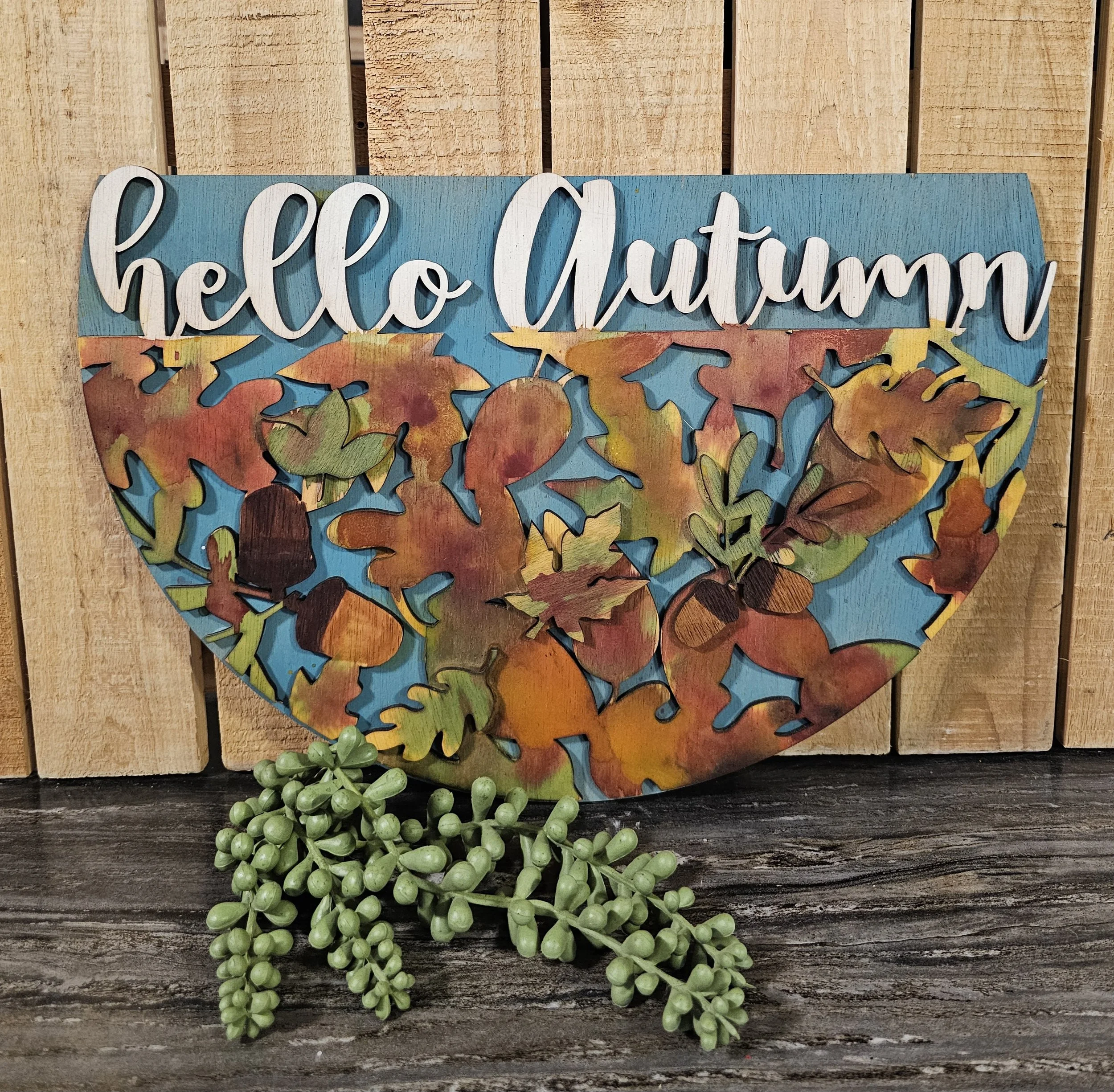 Hello Autumn Hanger Faceplate