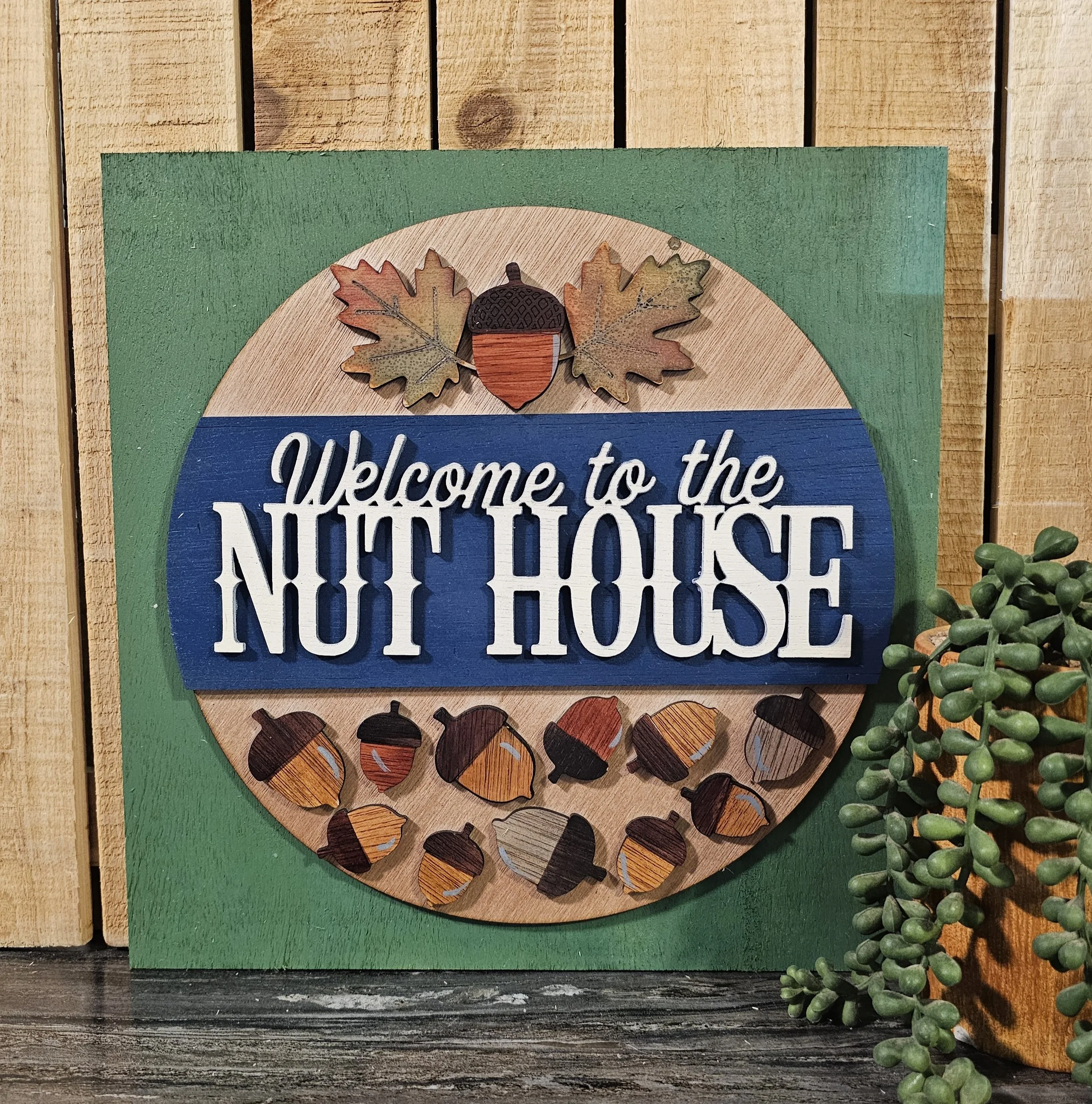 Welcome to the Nuthouse Ladder Tile