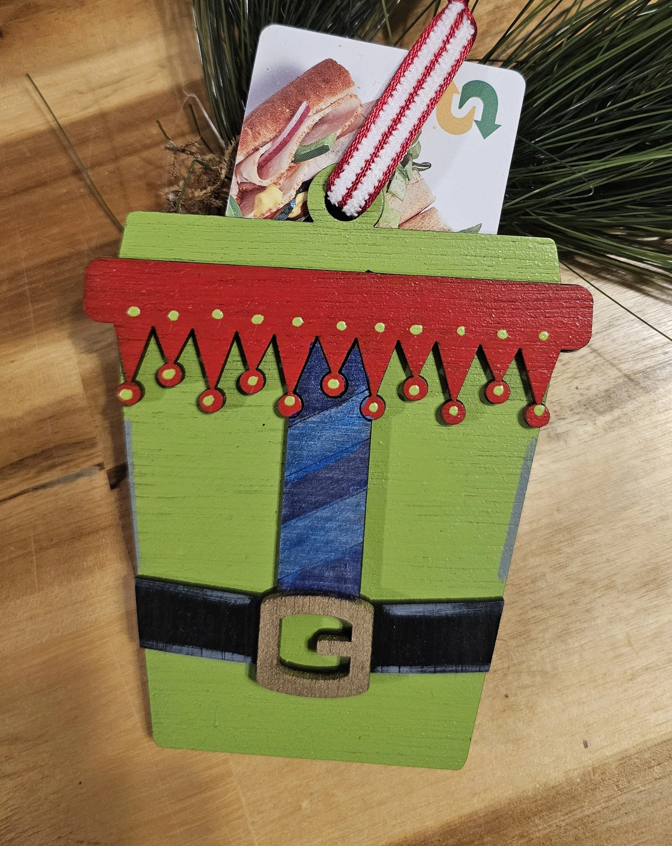Elf Gift Card Holder