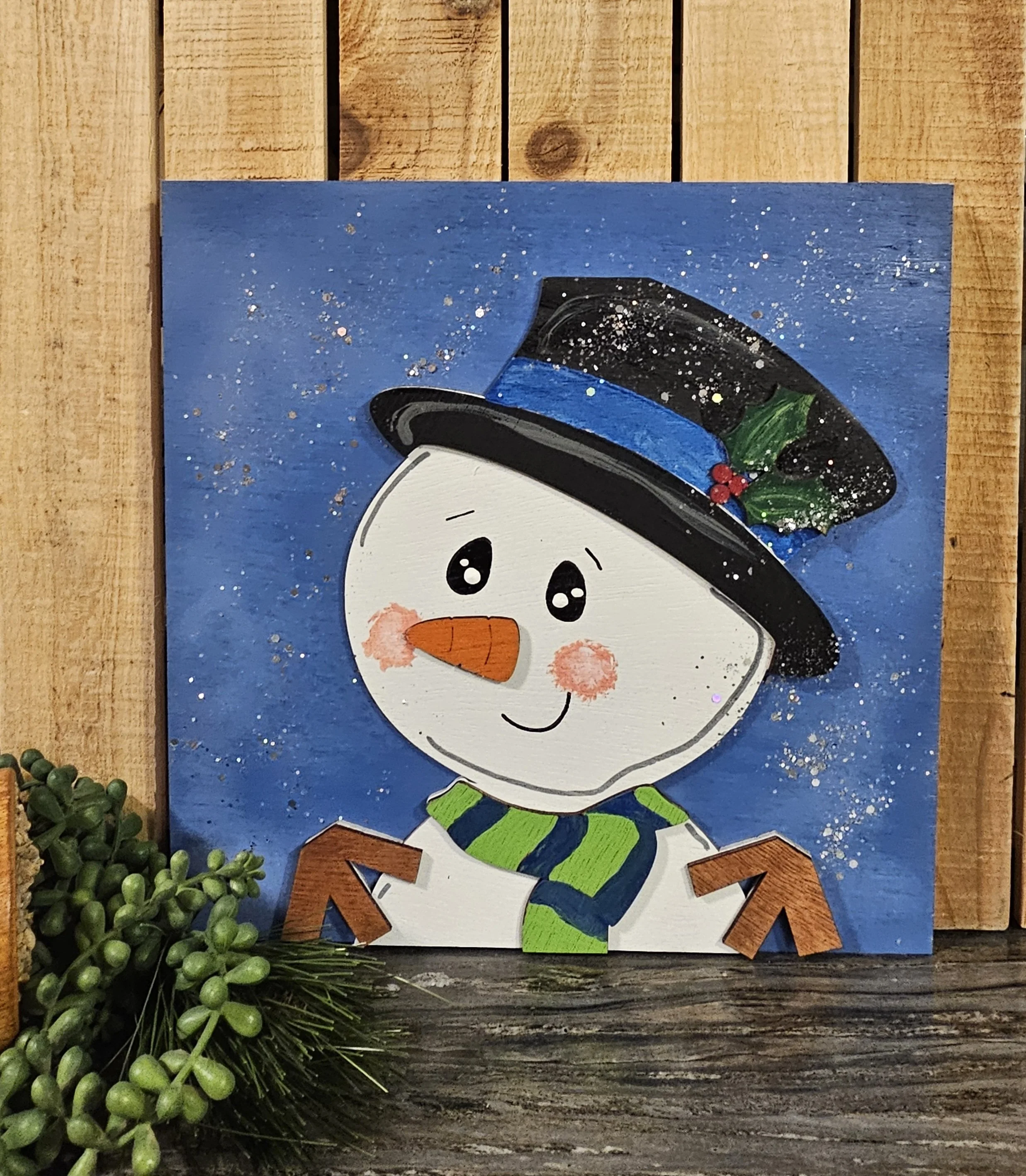 Snowman Ladder Tile
