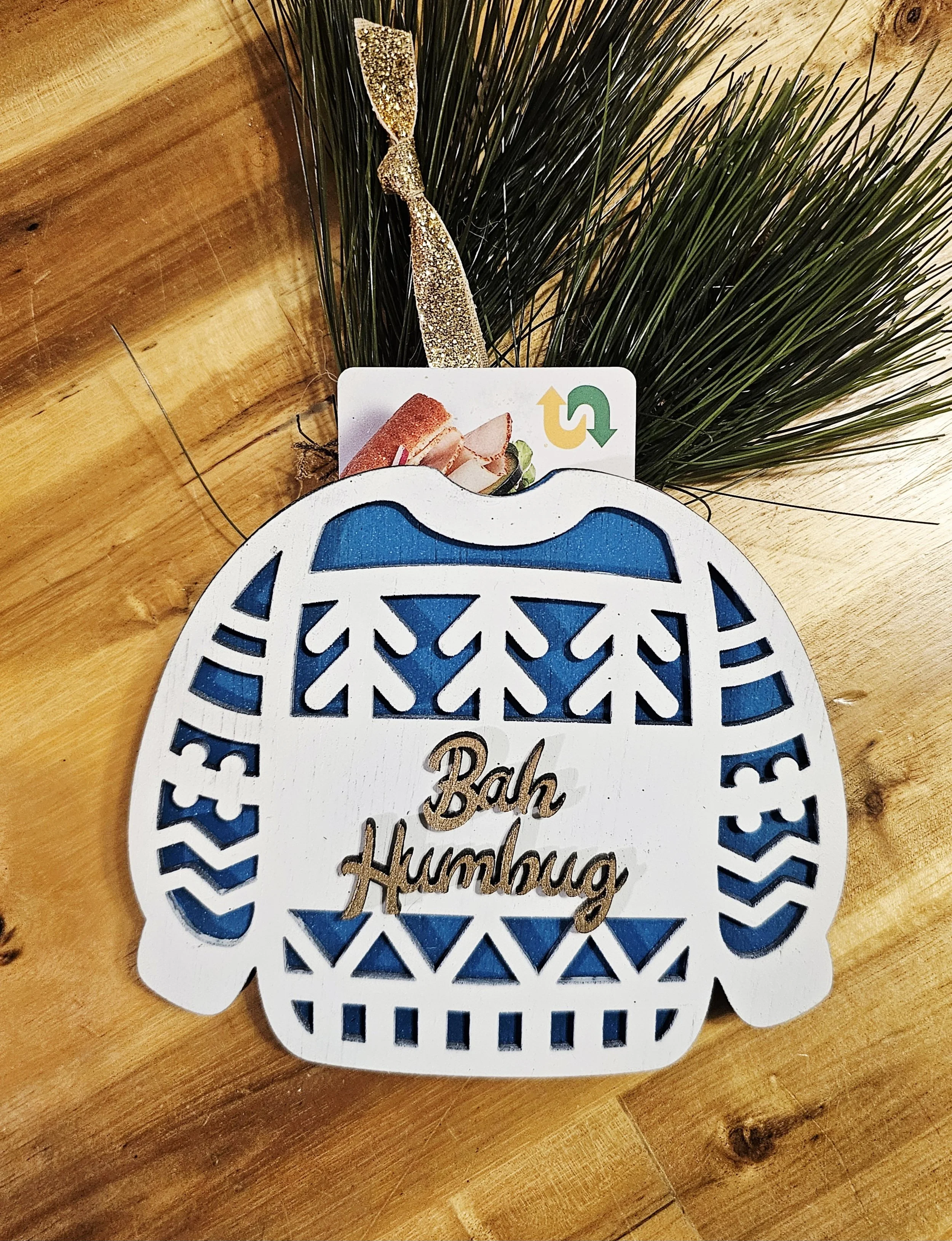 Bah Humbug Gift Card Holder