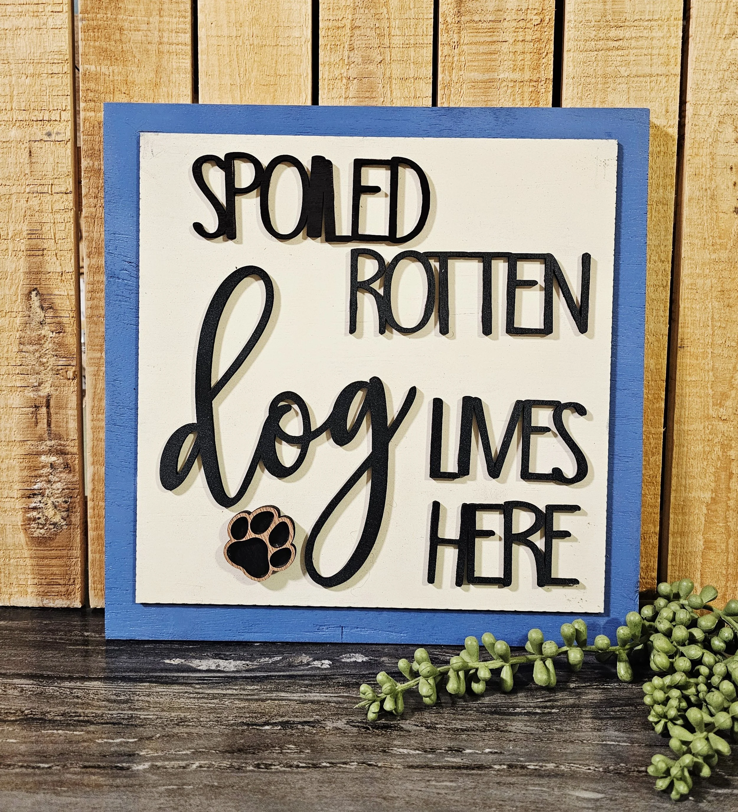 Spoiled Rotten Dog Ladder Tile