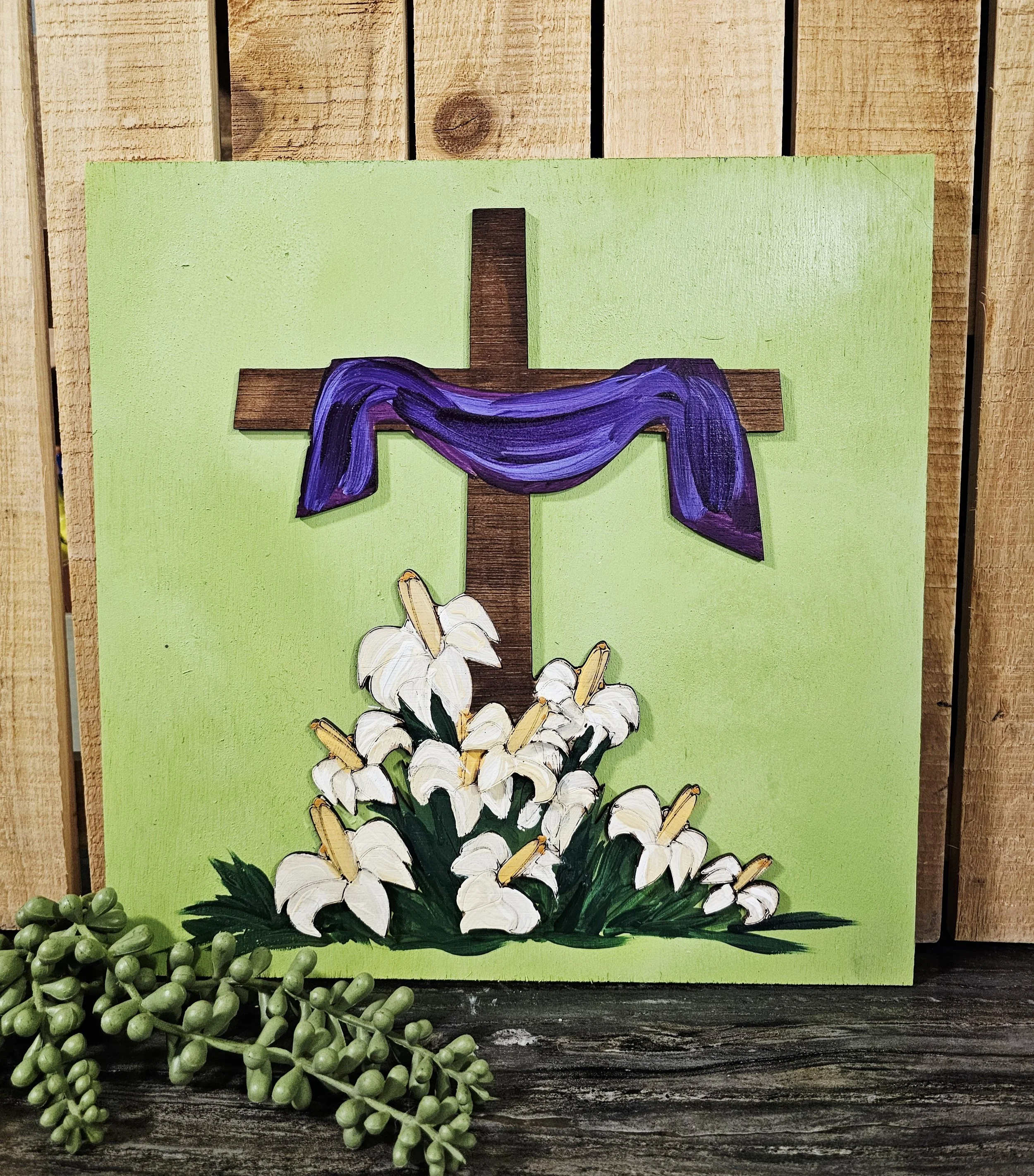 Easter Cross Ladder Tile