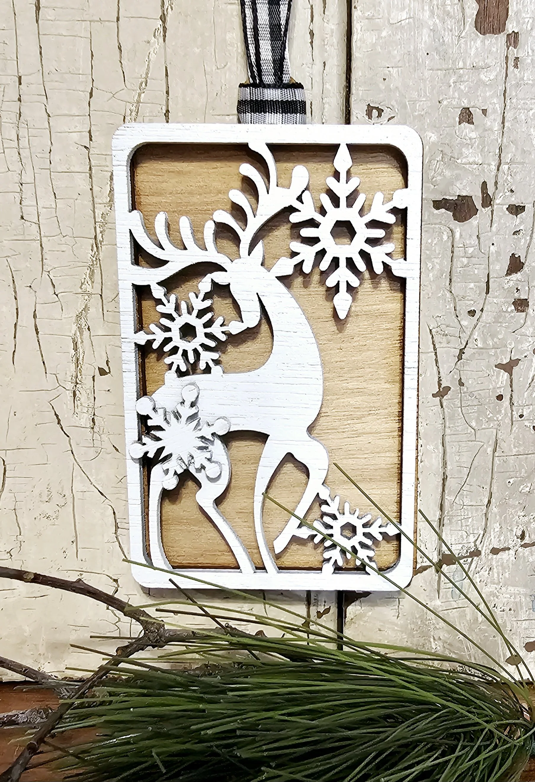Deer Gift Card Holder Ornament