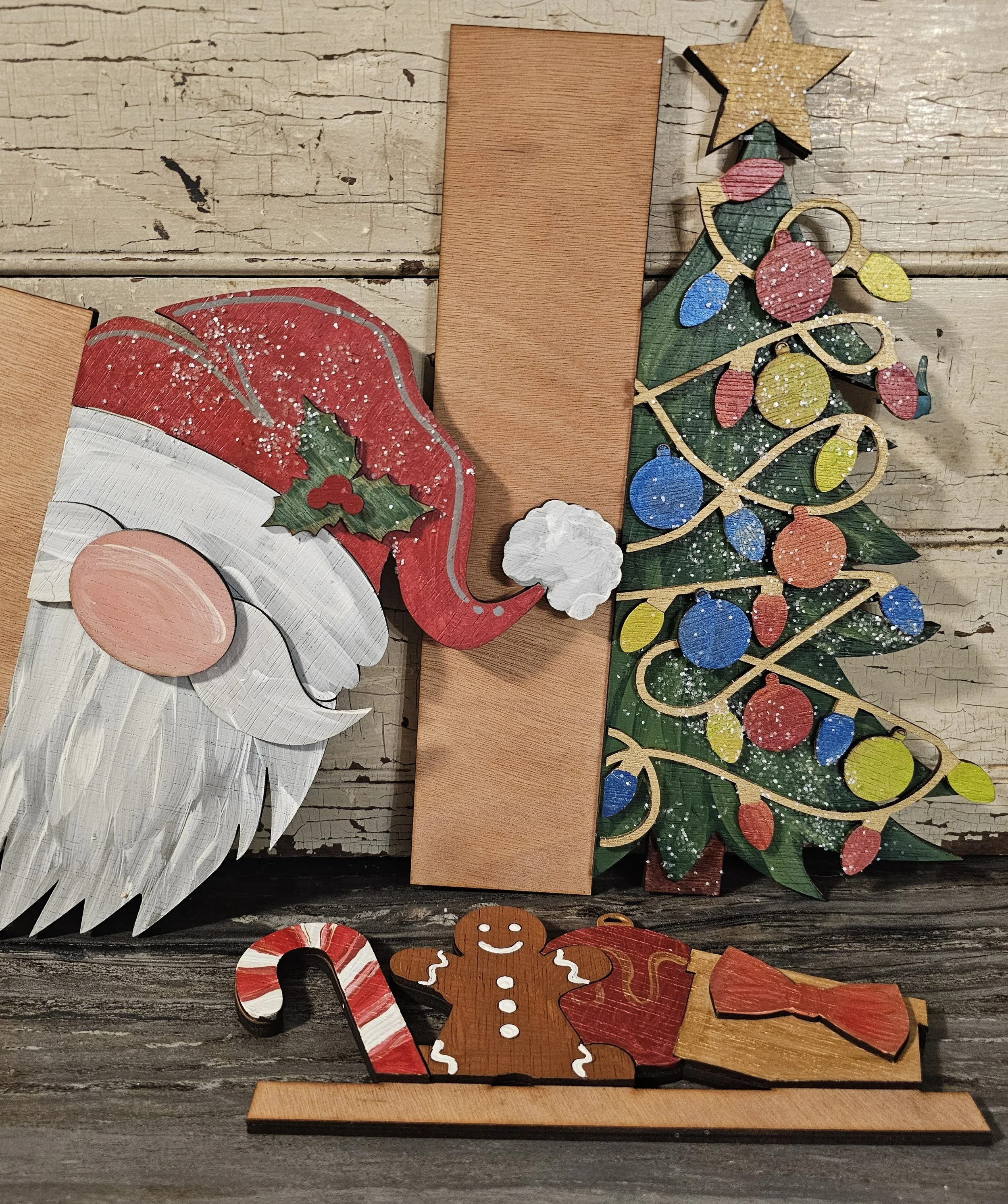 Santa Holiday Leaner