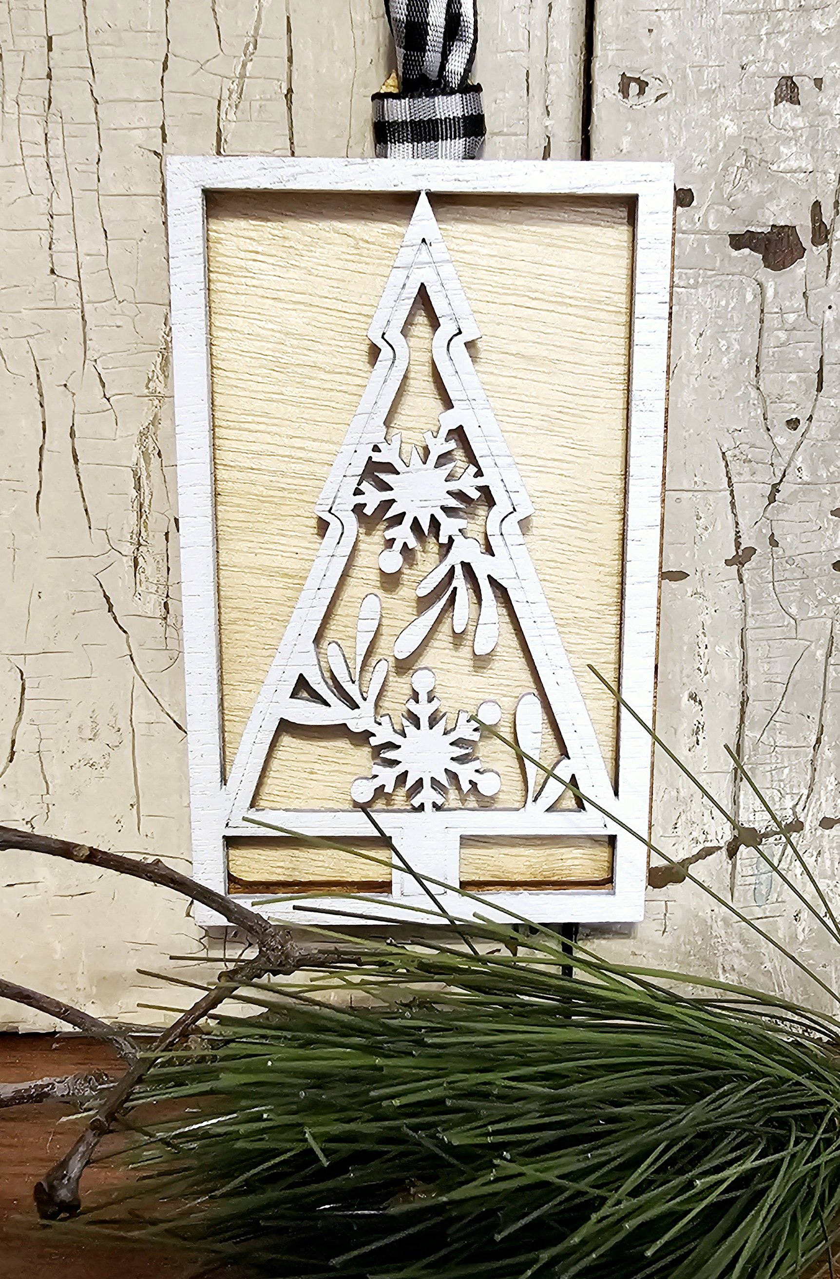 Christmas Tree Gift Card Holder Ornament