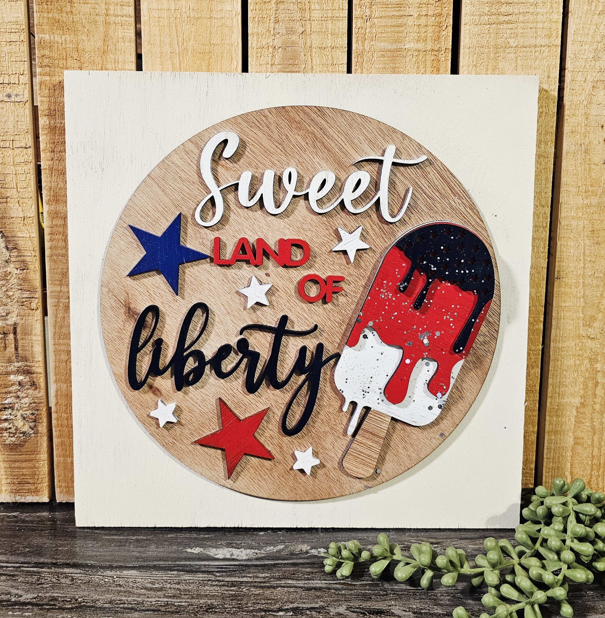 Sweet Land of Liberty Ladder Tile