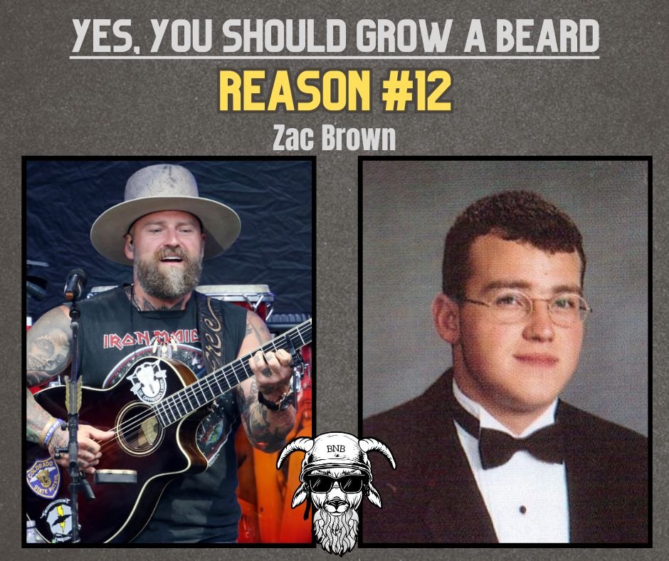 I tell you what, I had to search pretty hard to find a pic of one of my favourite artists. Zac Brown has rocked a beard for a long time.

#beardcare #beard #beardoil #beards #bearded #beardgang #beardlife #beardsofinstagram #beardbalm #beardstyle #be