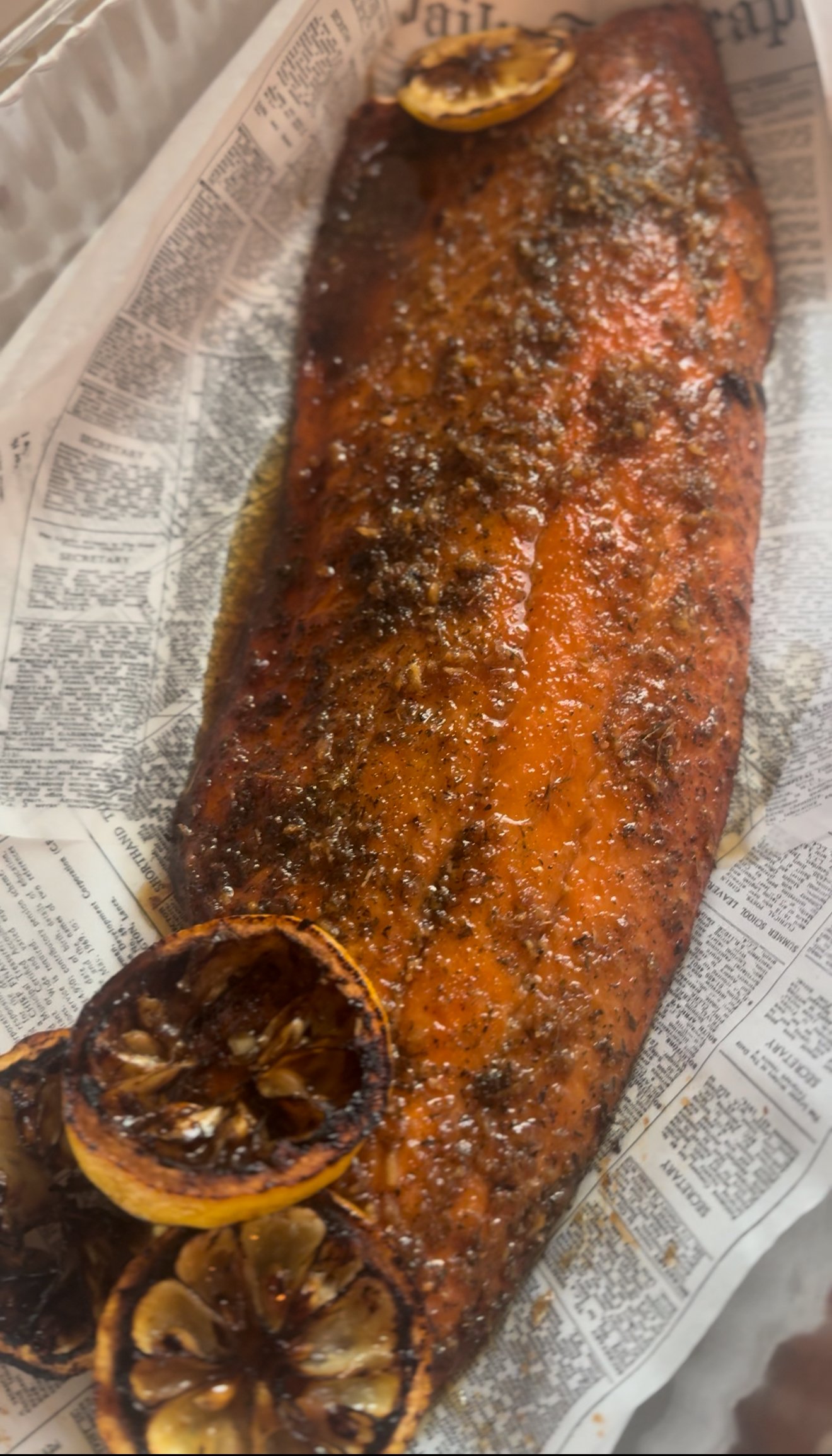 Honey  Glazed Jerk Salmon