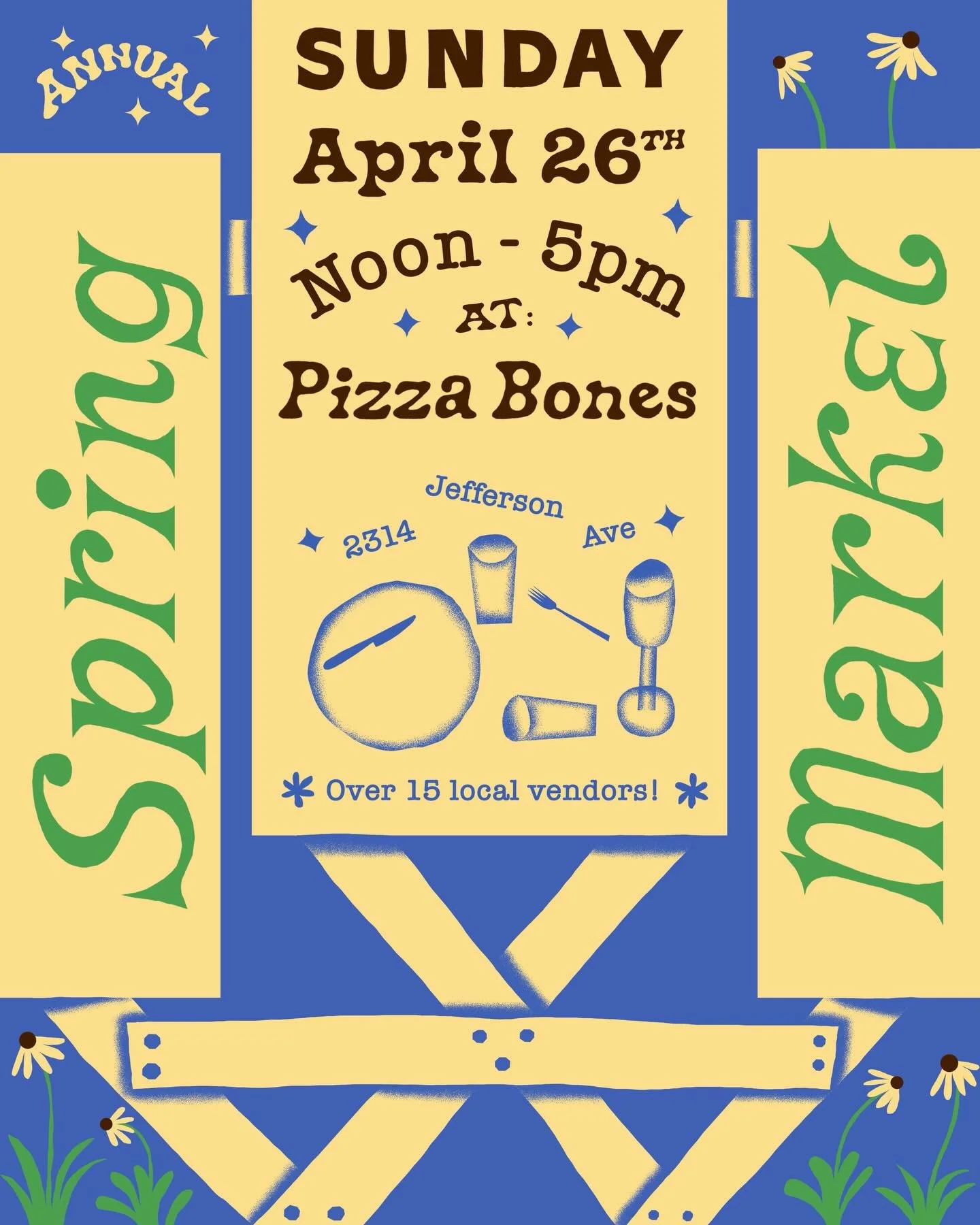 SPRING MARKET TIME!

It&rsquo;s time for our anual spring market featuring so many local vendors! Mark your calendar!! Poster by @joshdstover 

Sunday, April 26th, 12-5

Photos from the winter market provided by @theotherwhiteroberts @glossedover_pho