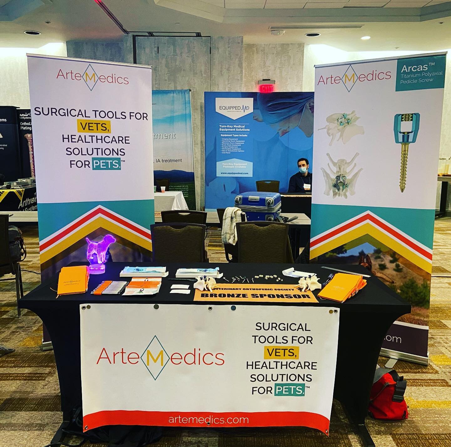ArteMedics is so excited to be a Bronze Sponsor at VOS this year! It&rsquo;s great to be back in person sharing our excitement of our ArcasUltra polyaxial product line! New, smaller sizes coming in 2022!