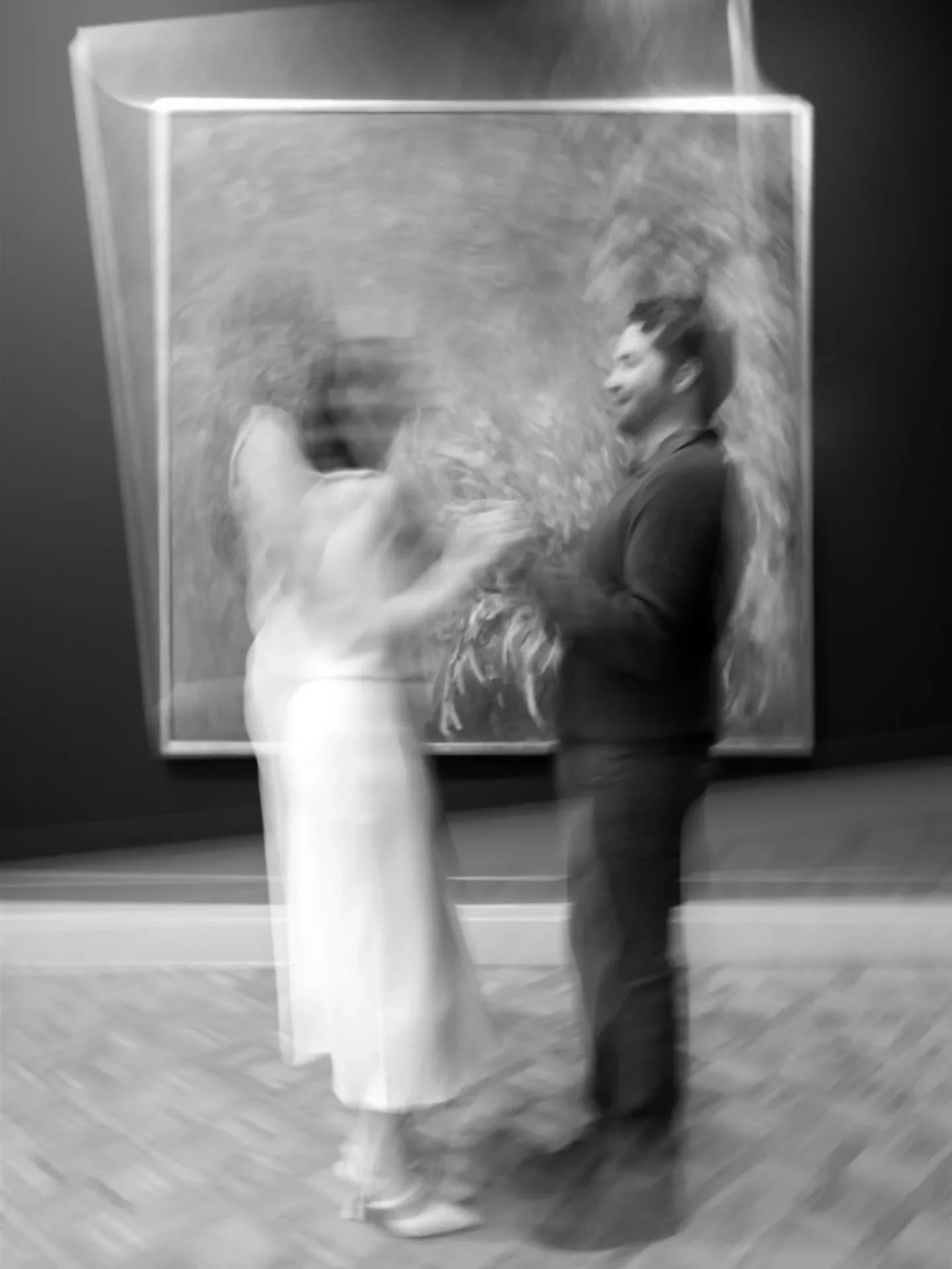 Creating art in an art museum. 

[Chicago engagement, Chicago wedding photographer, art institute of Chicago, Chicago photographer, engagement photos, Chicago wedding]
