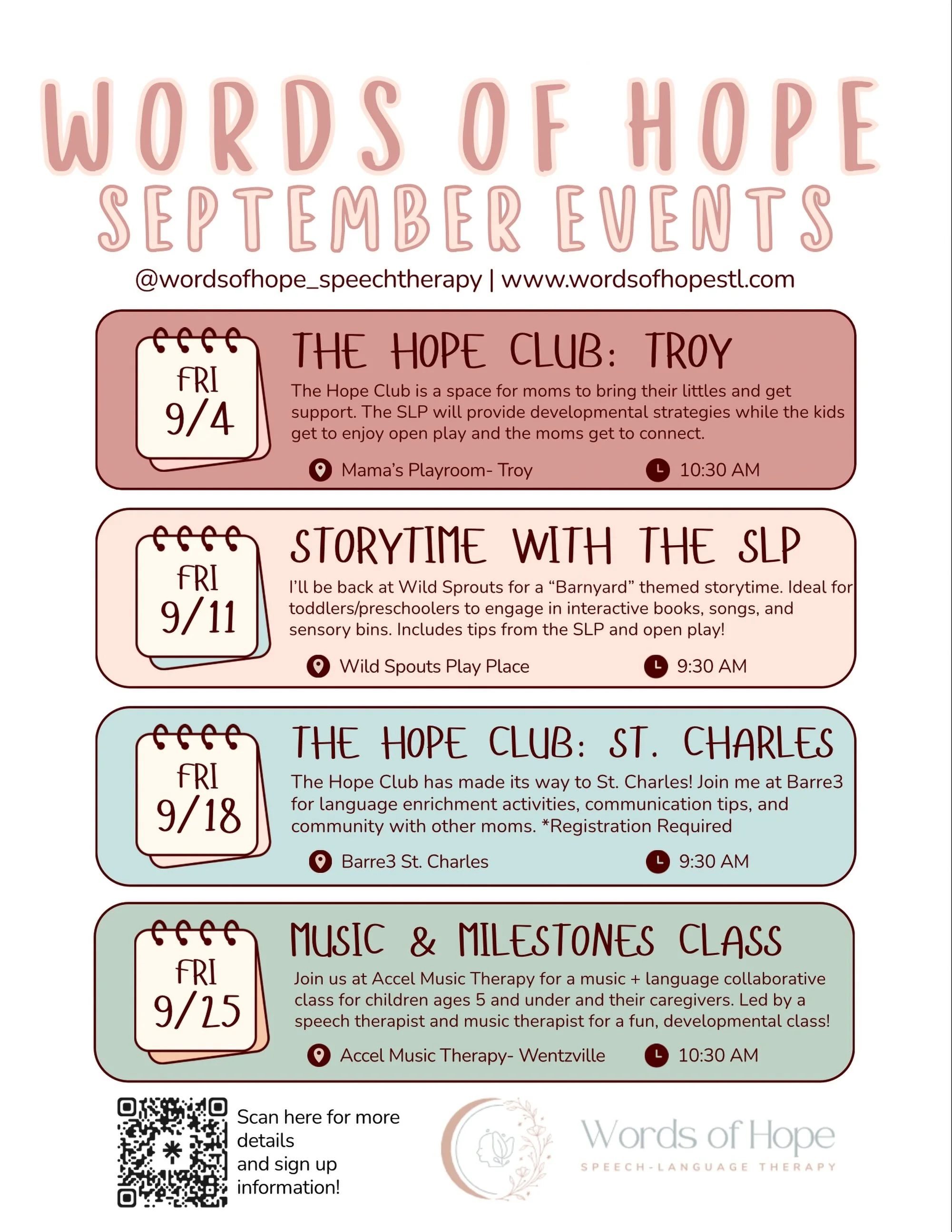 September?! What are you doing here?!

Don&rsquo;t let these events sneak up on you. Links to register are in my bio. Pre-registration helps me plan, so please sign up early to save your spot! 

#stcharlesmoms #parentchildclasses #toddleractivities