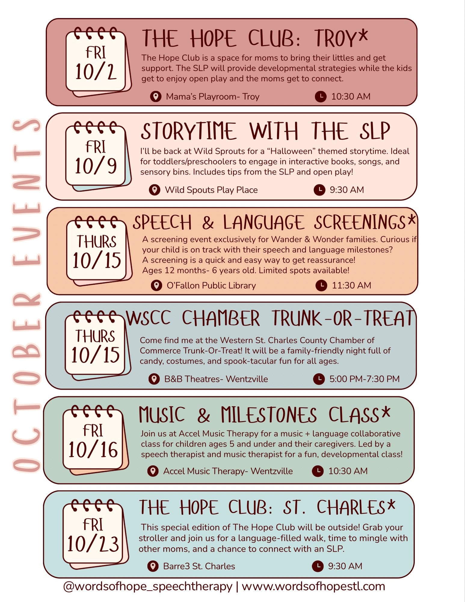 Get ready for my most jam-packed month yet! October is full of opportunities to connect 🤍

I was just talking about how overwhelmed and overcommitted I&rsquo;ve been feeling&hellip;this might be why 🫠

I appreciate all the ways you support my small