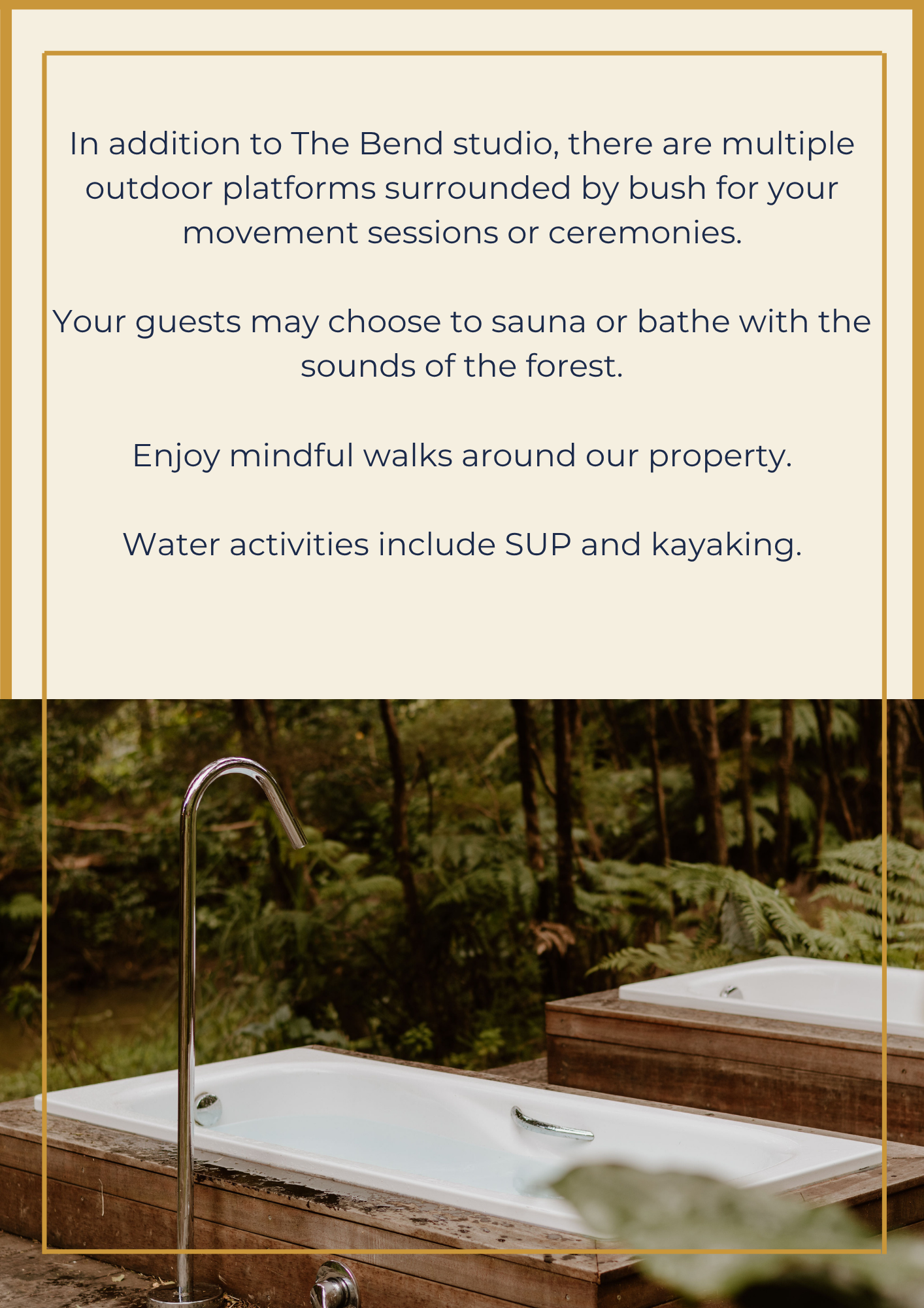 Outdoor Bath at Parohe on Kawau Island