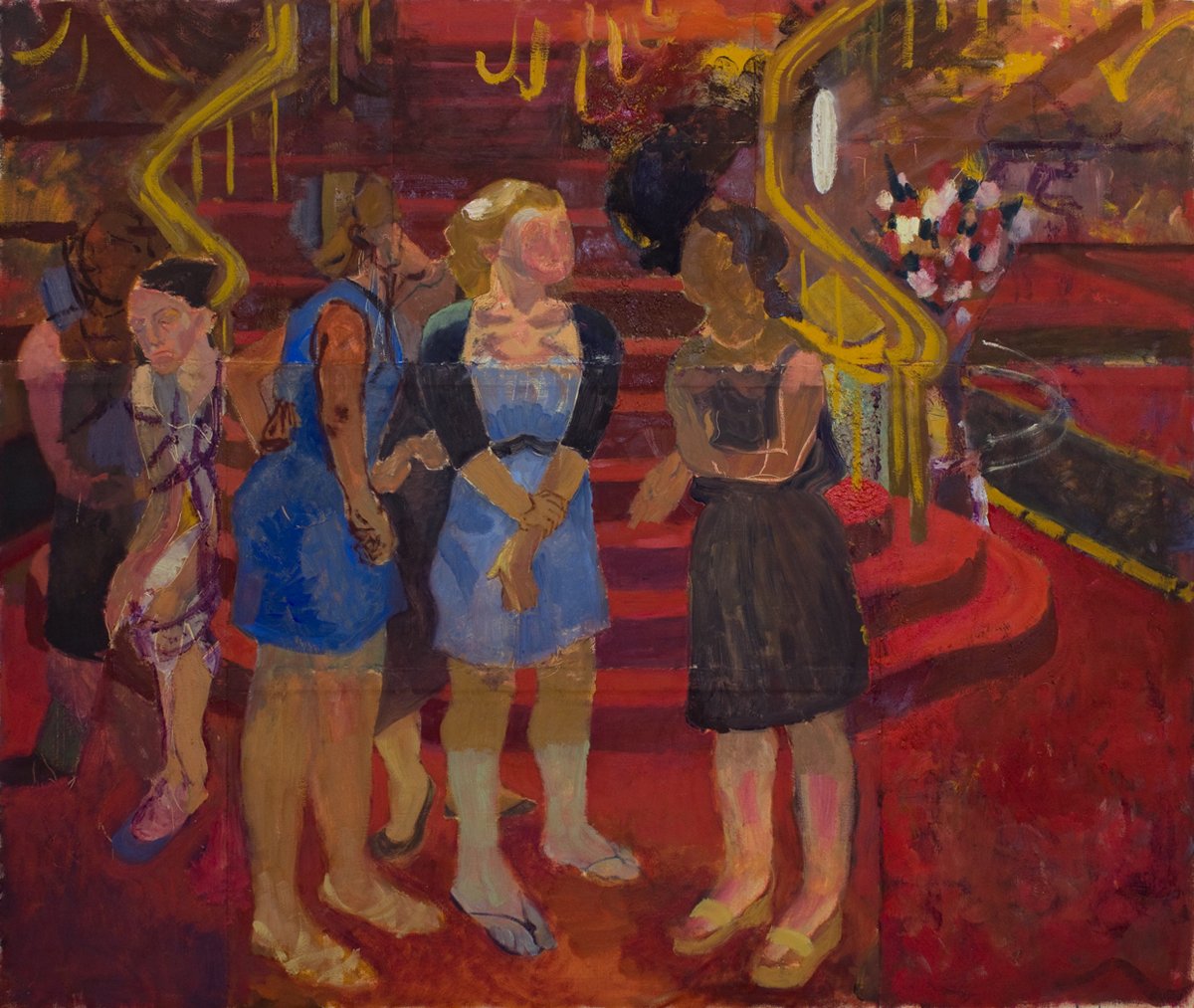   Travel Gala  47 in x 56 in oil on paper on canvas 2013 