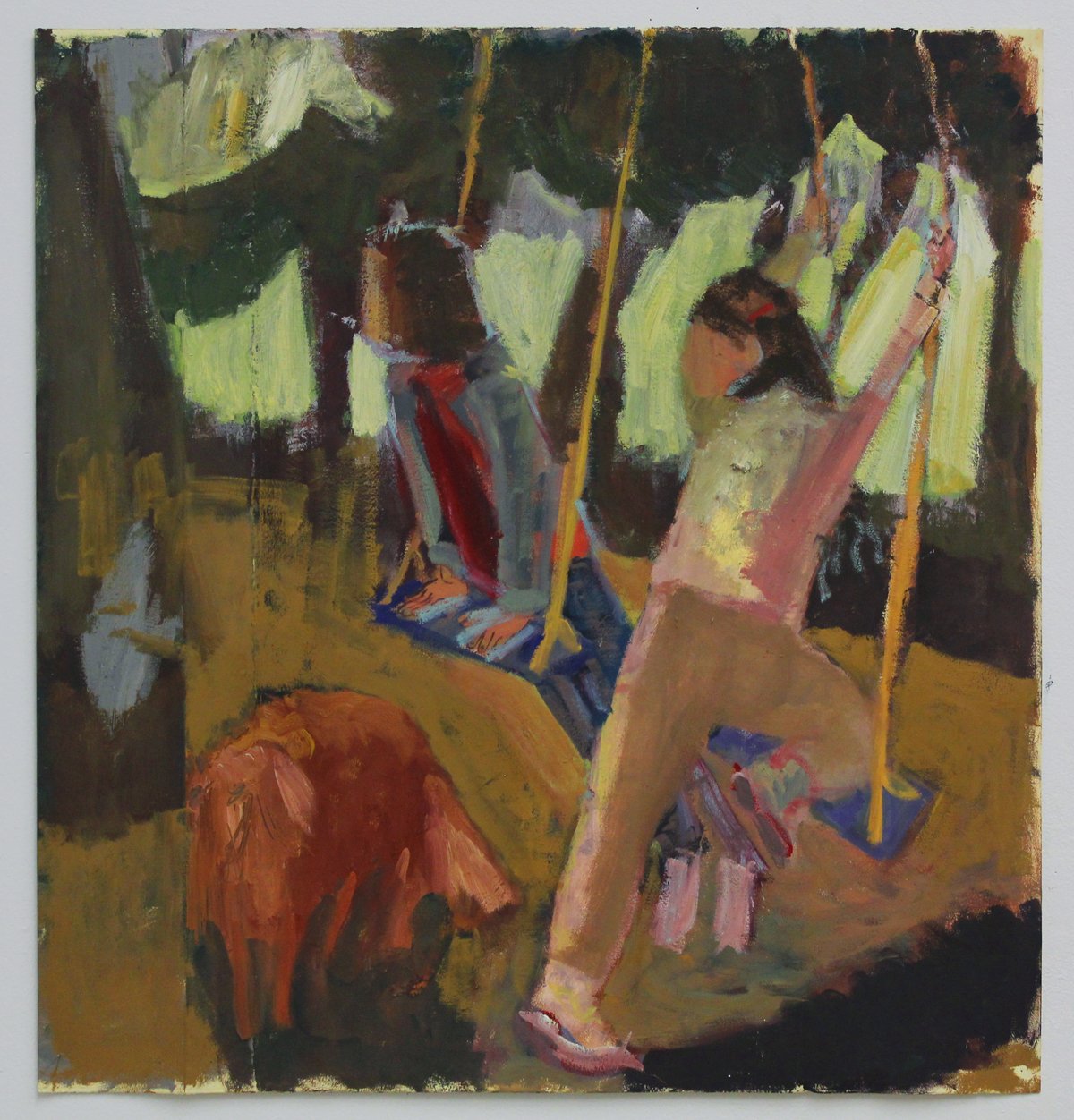   Swings  30 in x 28 in oil on paper 2013 