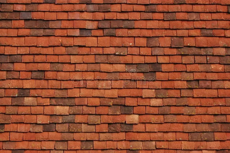 Close-up view of a red brick wall with weathered bricks.