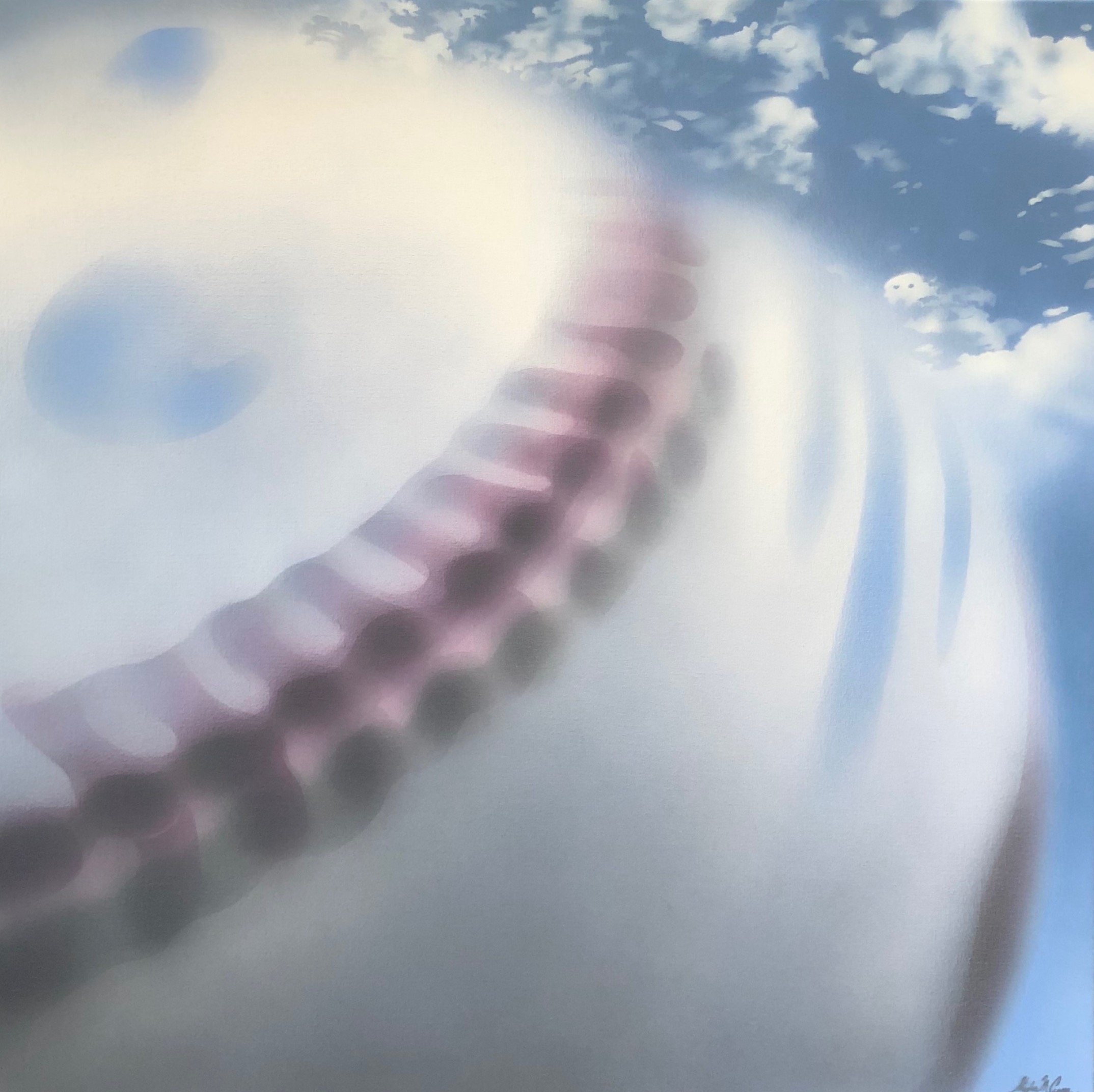 “Baseball in Motion”
Acrylic on canvas
30” X 30”
(2020)