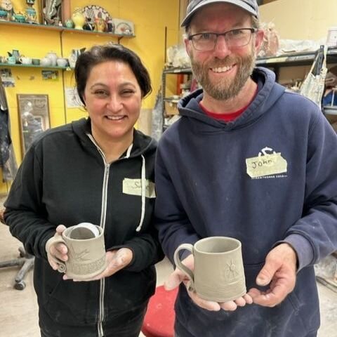 Wheel or Hand Building Clay Workshop! Two spots open for Saturday and many other dates available! www.theclayschool.com