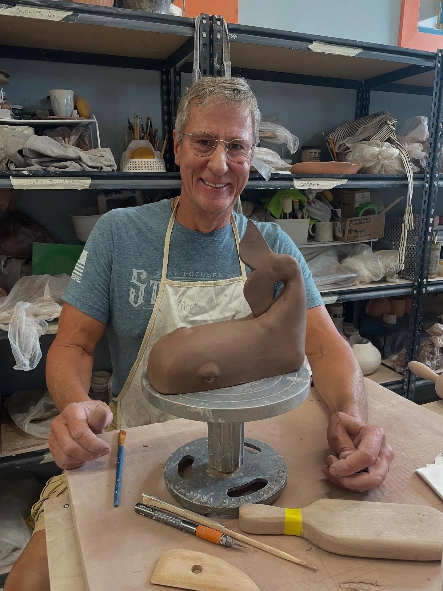 We take our butter dishes seriously over here at The Clay School (Lynn, MA) @theclayschool 

Made by Friday AM students Mark Brown in Erica&rsquo;s class @barnmothstudio 

#creativenorthshore #essexcountycreates #lynnma #lydiapinkhambuilding #ceramic
