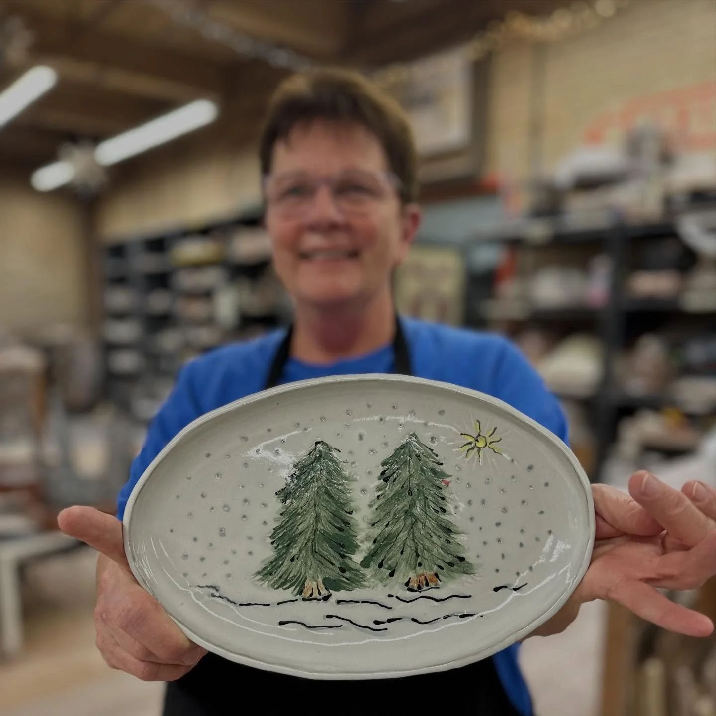 Feels like winter is coming! 
New plate by Liz
@theclayschool