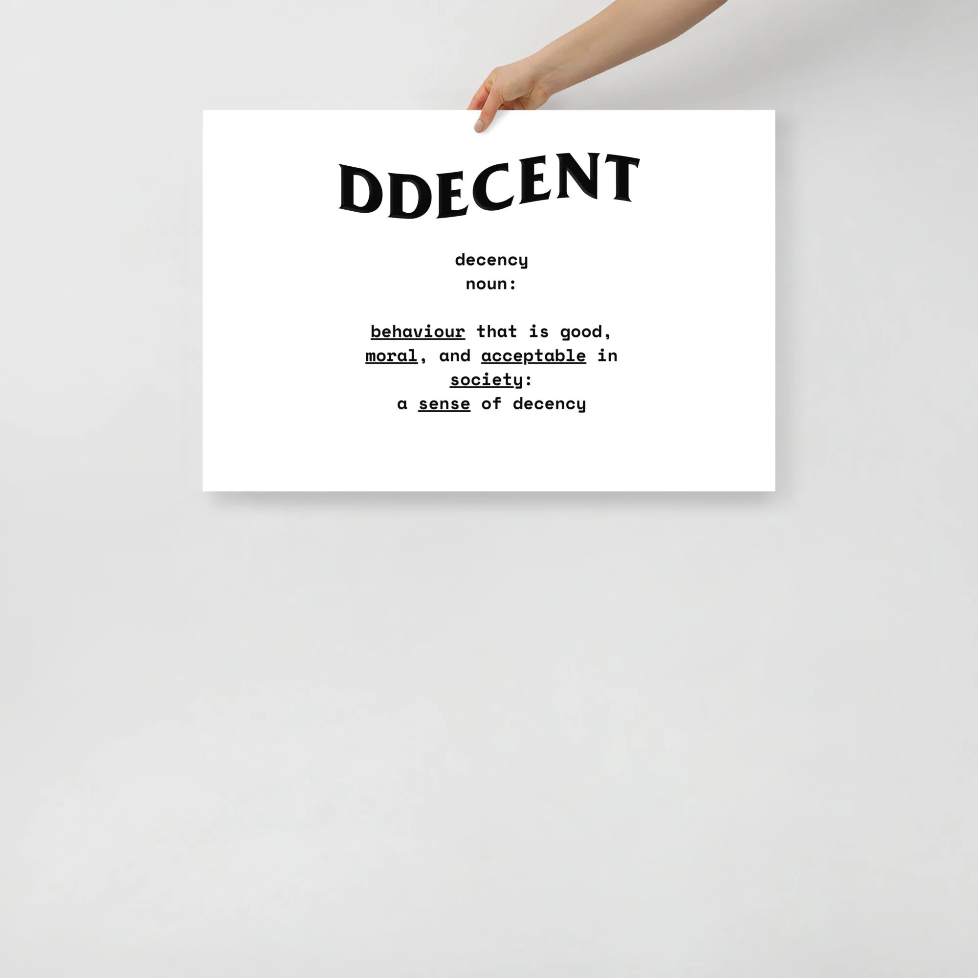 Digital Decency DDECENT poster — AVEIT