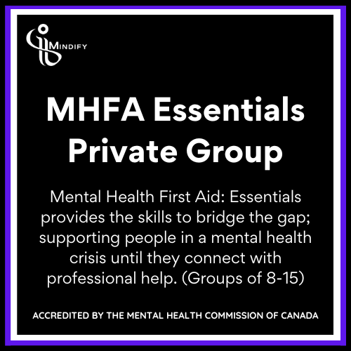 Mental Health First Aid: 1-Day Essentials - (Private Group Reservations)