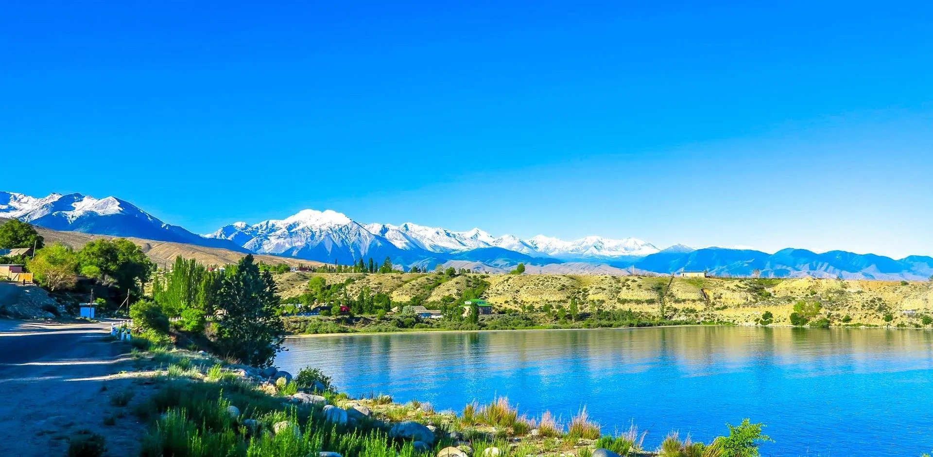 Issyk Kul Lake and Tian Shan Mountain Range Kyrgyzstan shutterstock1307966197.jpg