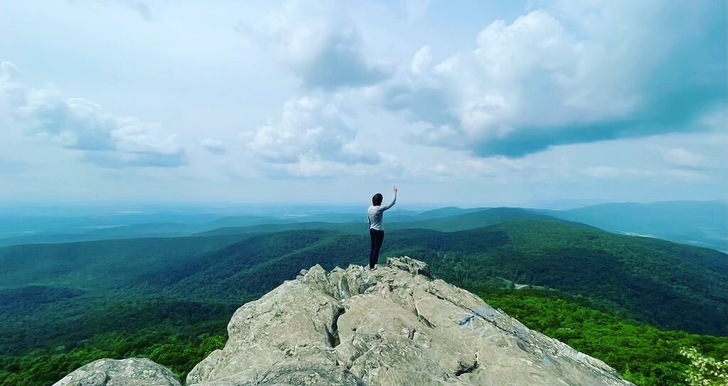 Here&rsquo;s a great photo of Ben while hiking Humpback Rock in Virgina! #LookUpLegacy