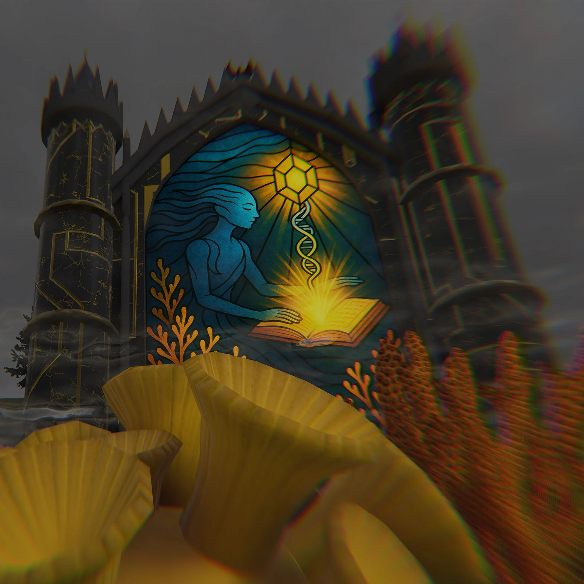 Ravenwood Manor is a hauntingly beautiful Gothic Revival estate within the Coralverse, built as a sanctuary of memory, mystery, and forgotten knowledge. Once a place of deep study and sacred preservation, it now invites players to explore hidden pass