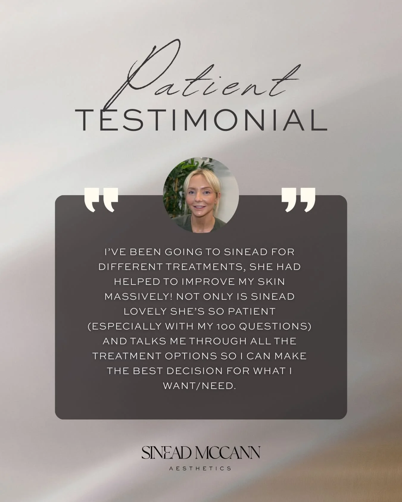 We always make a treatment plan together, based on your goals, budget and timeline. 

And I&rsquo;m always here for every question - none of them are too silly! 

#review #skinclinic #skincare #birmingham