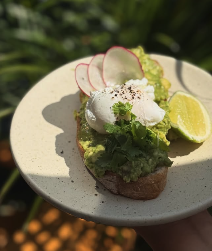 Breakfast and specialty coffee at Miscelánea Sayulita café in downtown Sayulita