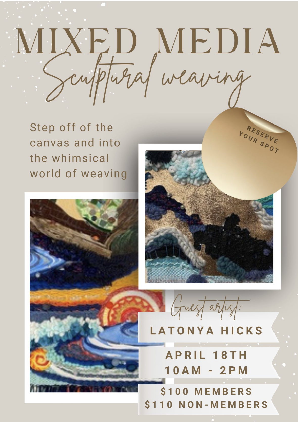 LaTonya Hicks Mixed Media Sculpture Workshop