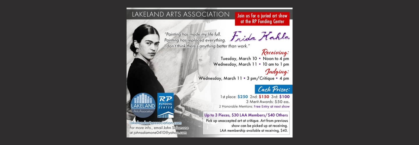 RP Funding Show - Frida Kahlo-Receiving DayJudging &amp; Critique