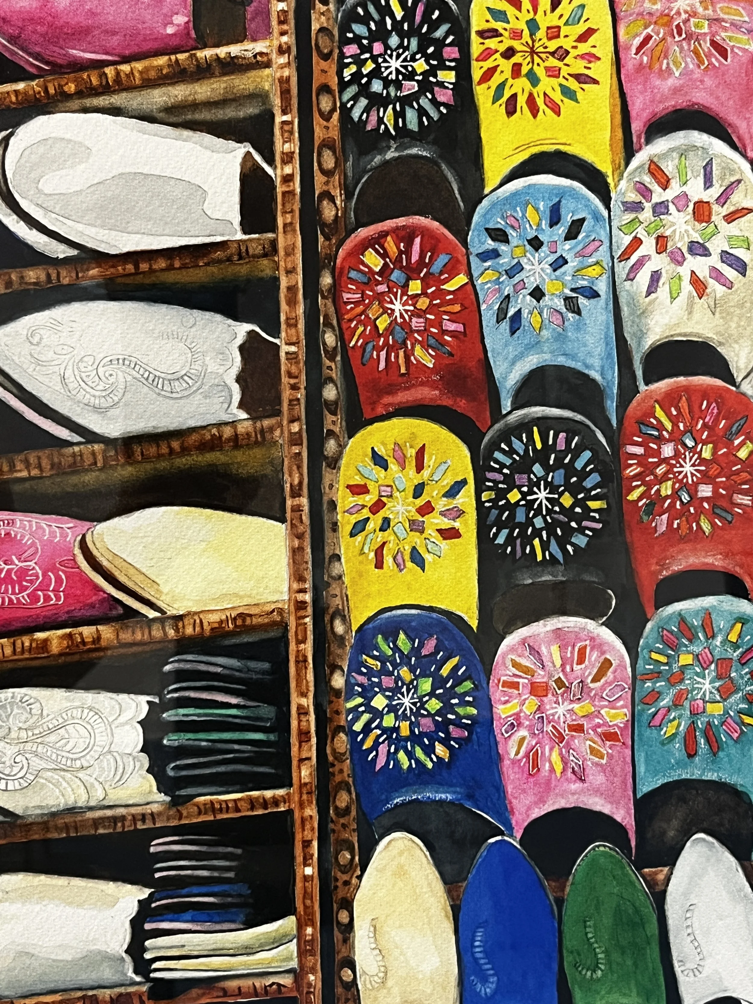 Dianne Adams - Moroccan Slippers up close.jpeg