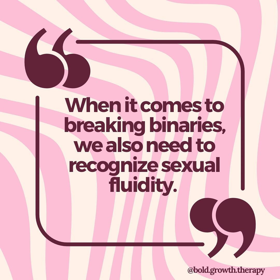 Sexual fluidity awareness time y&rsquo;all! Not everyone needs an orientation. Break the binaries of gender and sexuality plz &amp; thanks 🎉 #sexualhealth #sexpositivity #sexualwellness #sexualfluidity #sexuallyfluid #breakingbinaries #sextherapy #s