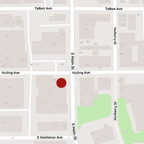 Tree Well at SW Corner of Huling