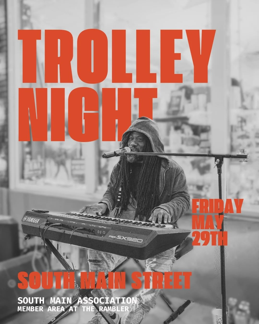 Mark your calendars, Trolley Night is rolling back into South Main on May 29th💫

Think good drinks, late night shopping, art, music, yummy comfort food, and pop-up vendors waiting around every corner🤭. Grab your friends, explore the district, and s