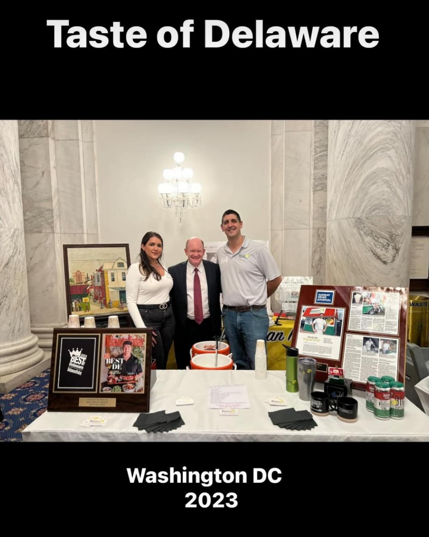 Thank you @destatechamber @senatorchriscoons and to all of those who played a role in the Taste of Delaware. 
We are very grateful to be a part of such a wonderful event and to have @fuscositalianwaterice there to represent the First State. 

#shakea