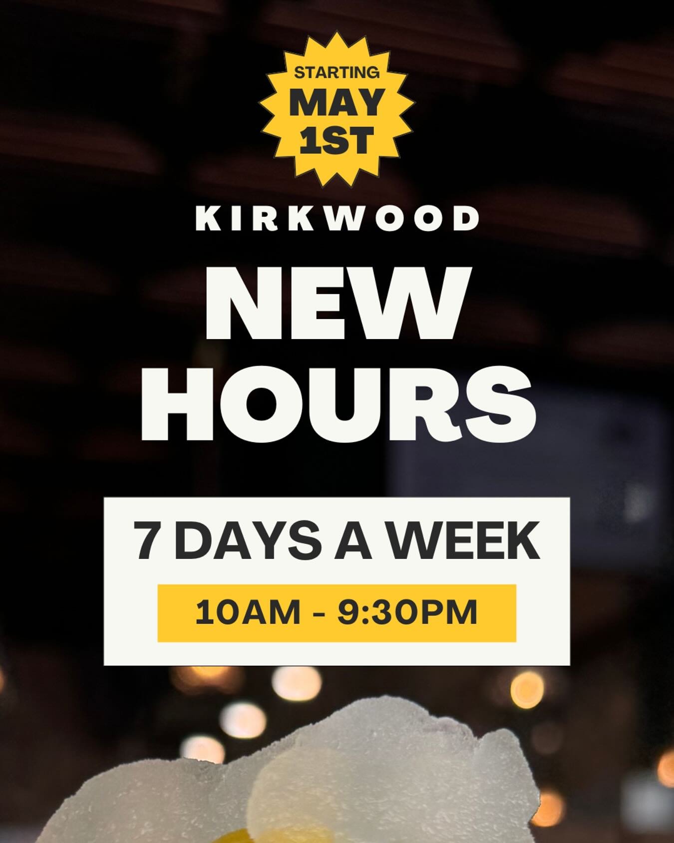 Starting tomorrow! Get it earlier…Get it later