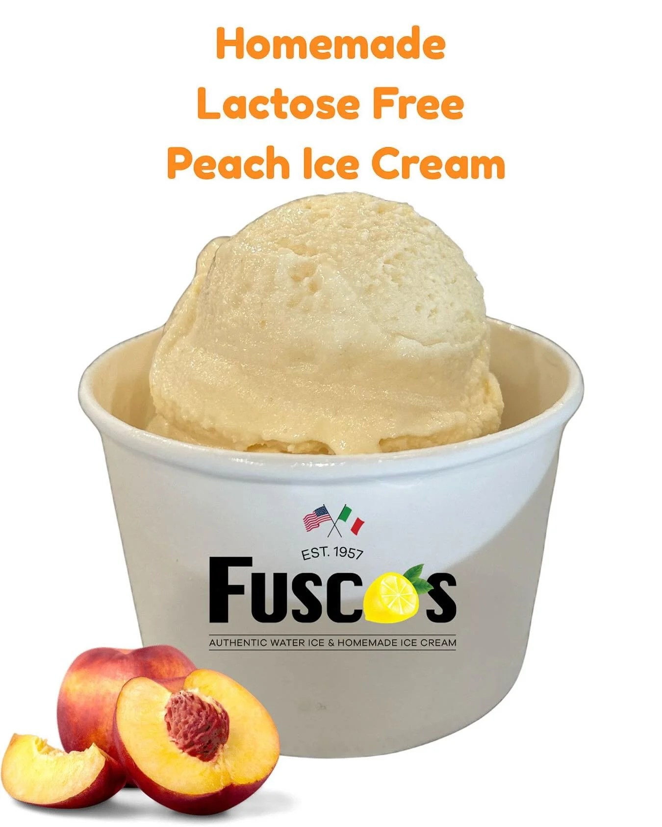 ‼️ Last Batches of Peach Ice Cream ‼️ Available in Quarts Only!