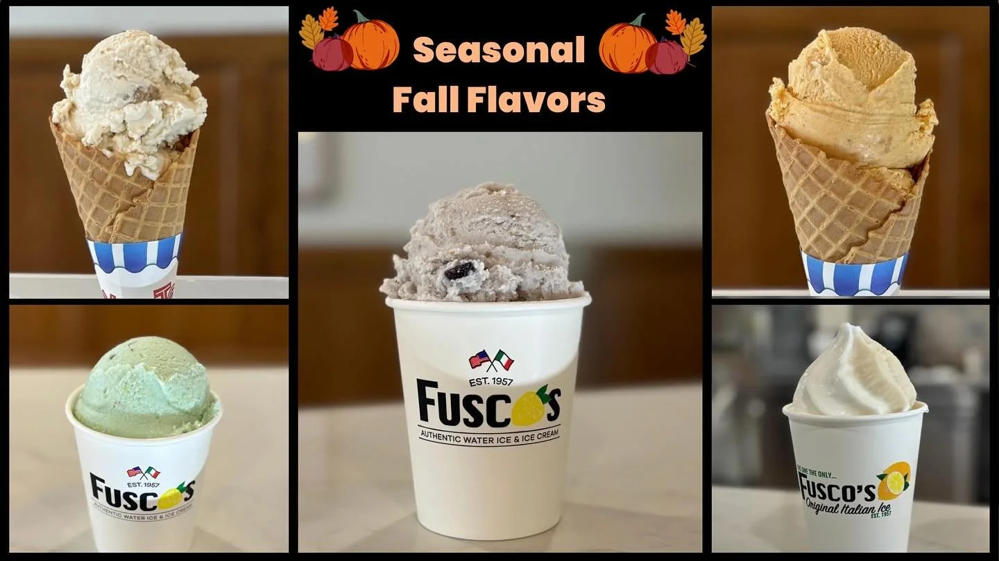 Stop by and check out some of our seasonal Fall flavors. Available in scoops, quarts, milkshakes &amp; affogatos!!!!

- Milburn Apple Cider Donut
- Oatmeal Raisin Cookie 
- Pumpkin Pie
- Blueberry Graham
-Pistachio
- Root Beer Float Twist

3926 Kirkw