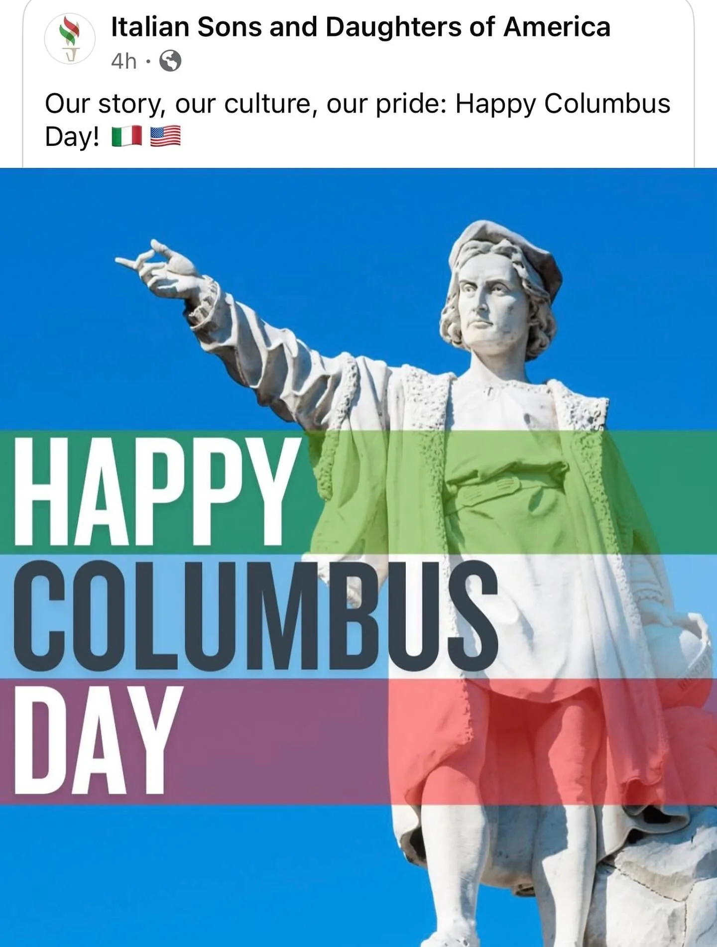 Fusco’s will be closed today, October 13th, in appreciation of our heritage and culture! We will reopen tomorrow, October 14th. Thank you!