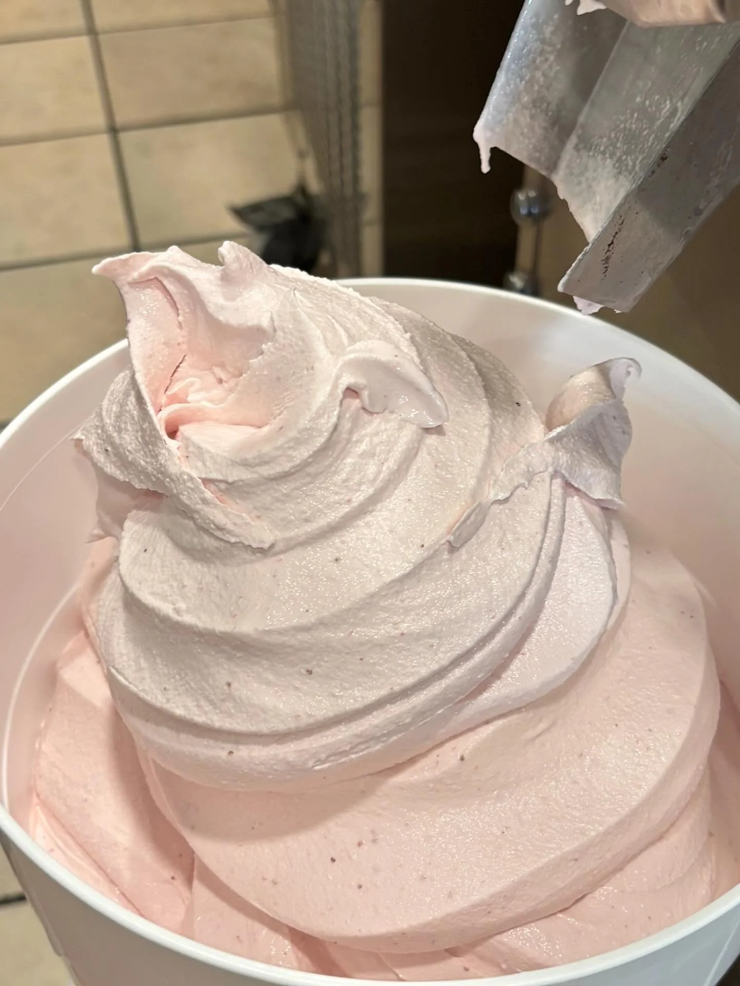Fresh strawberry ice cream is back in the store and available now. Makes for an excellent milk shake, as well!!!!!