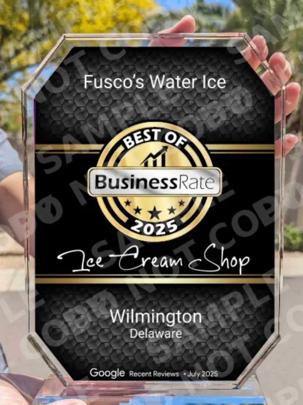We would like to thank everyone for all of the support shown through the business journey of Fusco&rsquo;s Water Ice!  We appreciate all of you.