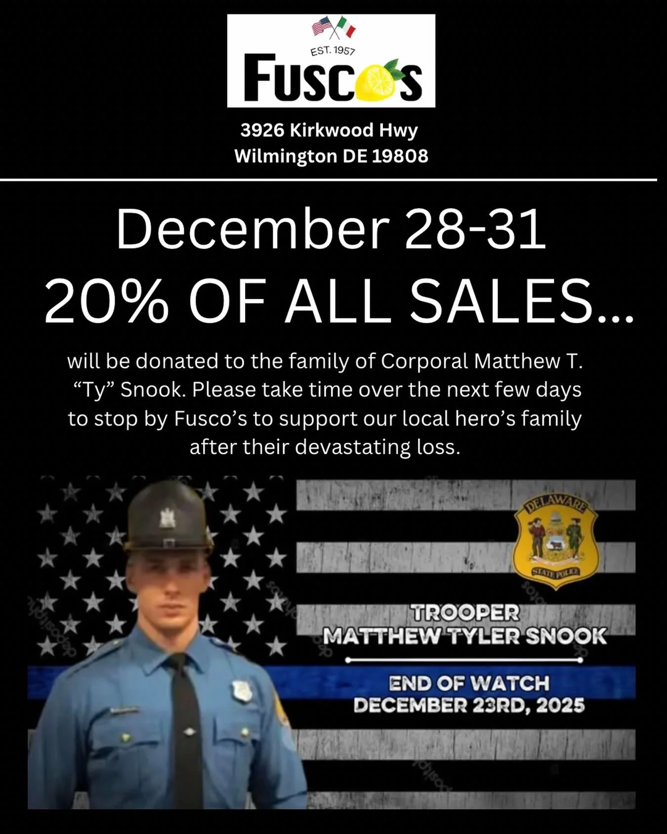 Dec 28th to 30th - 12:00-8:00 
Dec 31st - 12:00-6:00